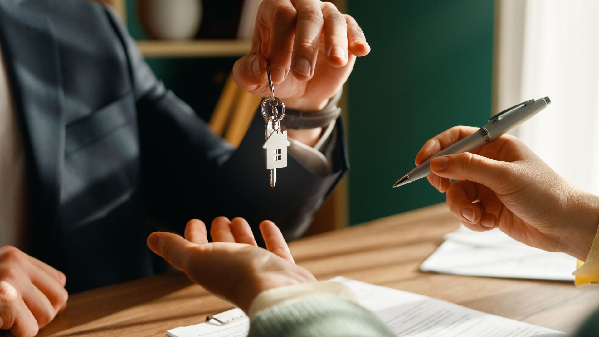 Realtor showing house while AI handles incoming buyer calls