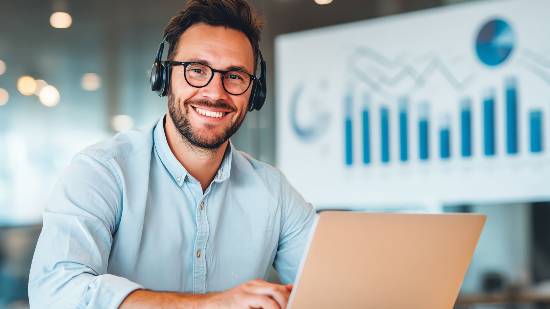 Analytics dashboard showing call insights and summaries