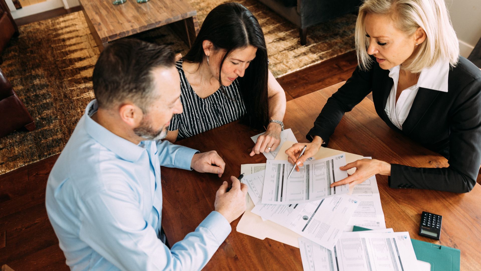 Financial advisor meeting with qualified client from AI screening