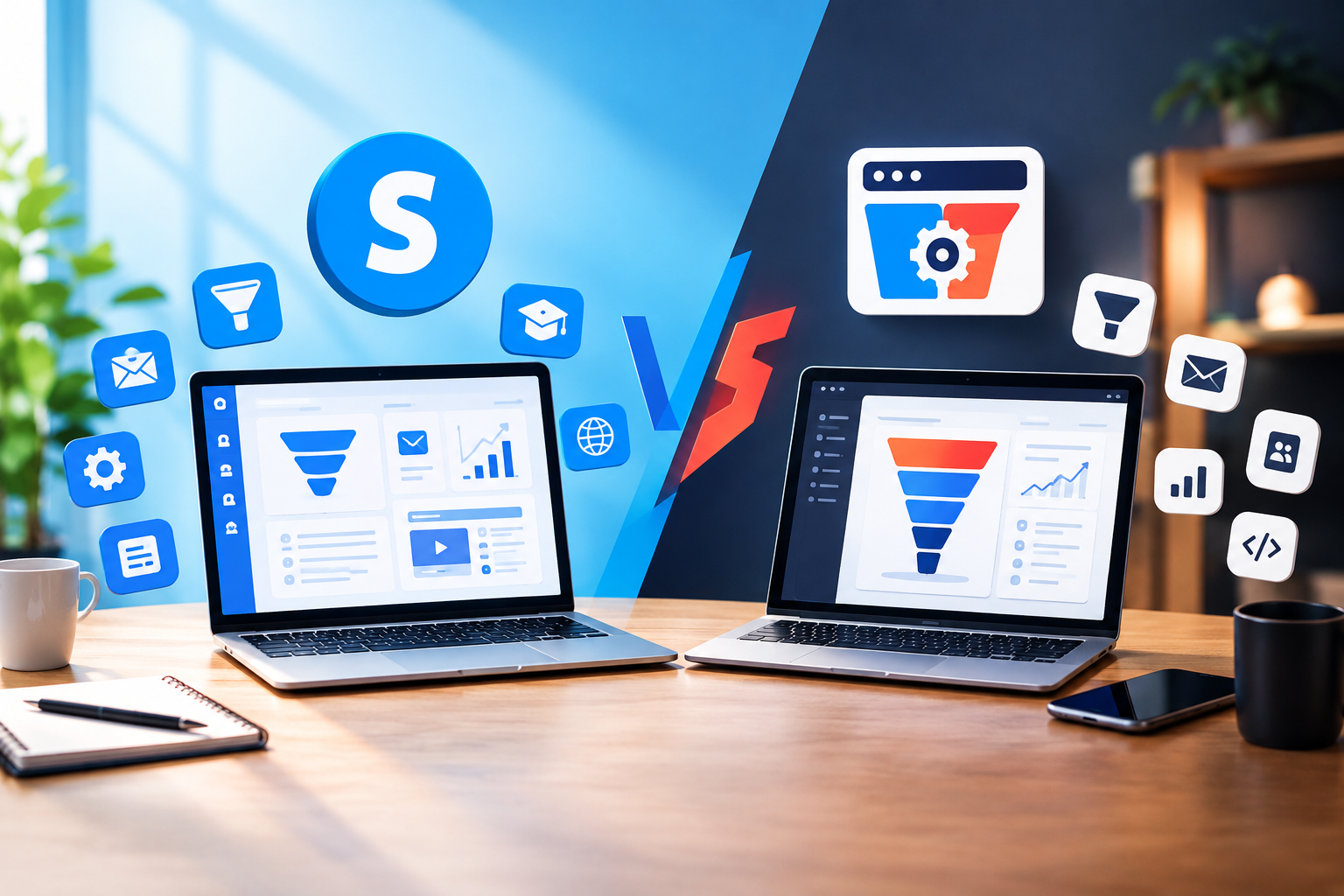 systeme io vs clickfunnels pricing comparison chart 2026